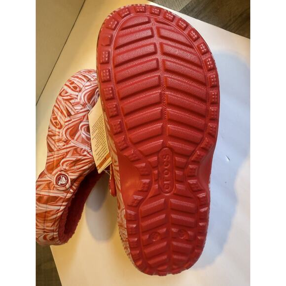 Crocs Classic Lined Candy Cane Clog Shoes Womens Size 6 7 Holiday Fleece Slipper - Picture 3 of 5